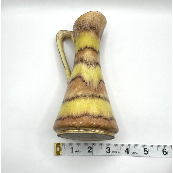 Drip Glaze Pitcher 8” Tall Bay Keramik Mid Century Made West Germany VTG 295-17 - Picture 4 of 7